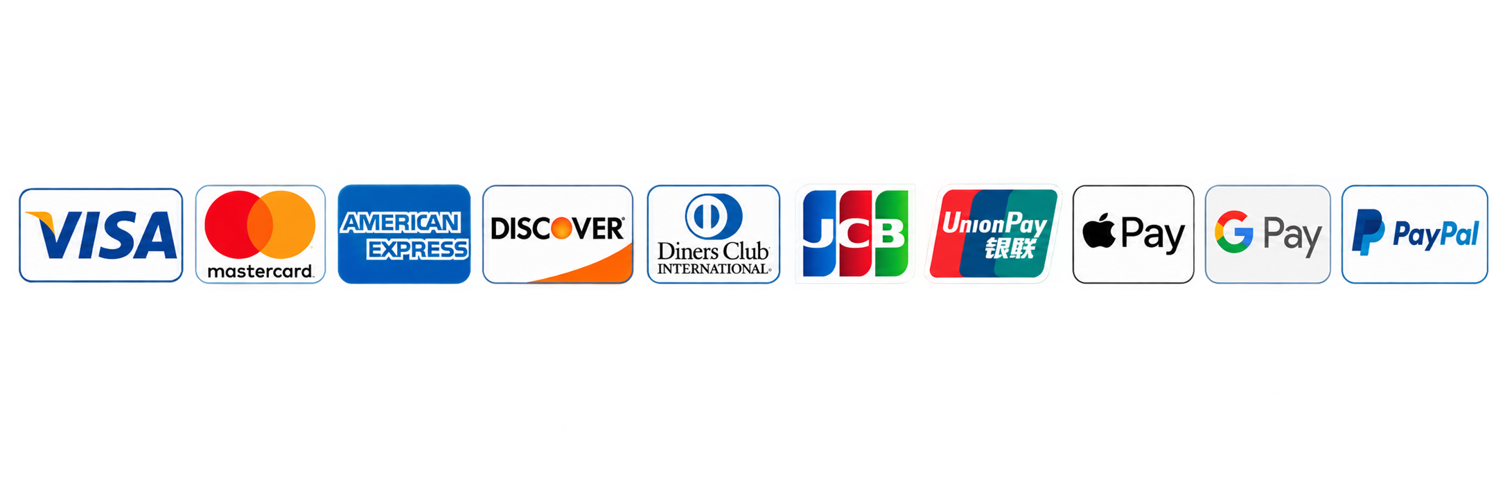 Accepted Payment Cards